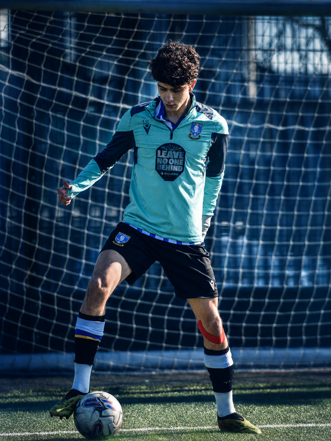 Eduardo Henrique training with the ball at Sheffield Wednesday FC Community Programme